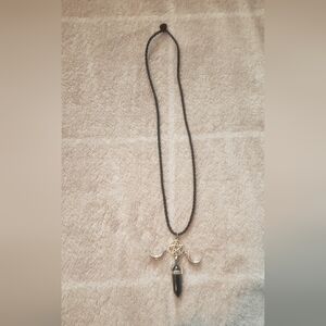3 For 30$ Black and Silver Pendant Necklace